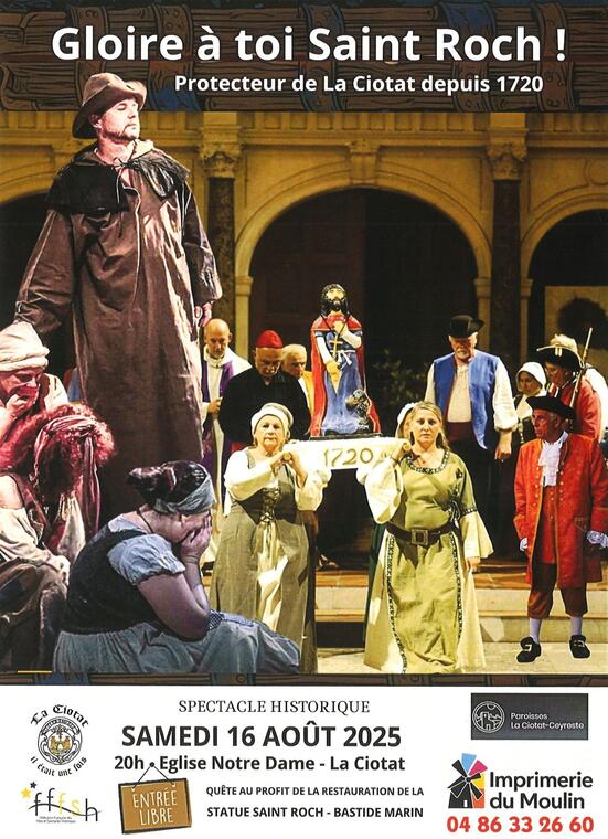 Spectacle historique Gloire à toi Saint Roch !_La Ciotat
