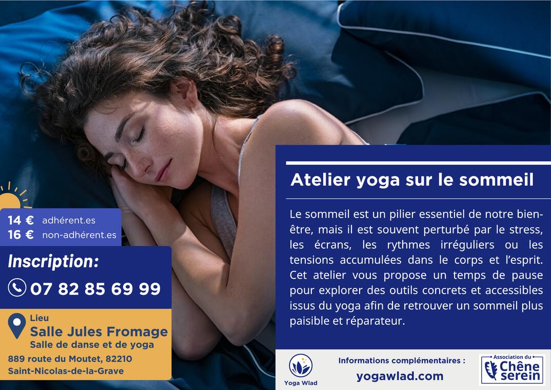 Atelier yoga sur le sommeil