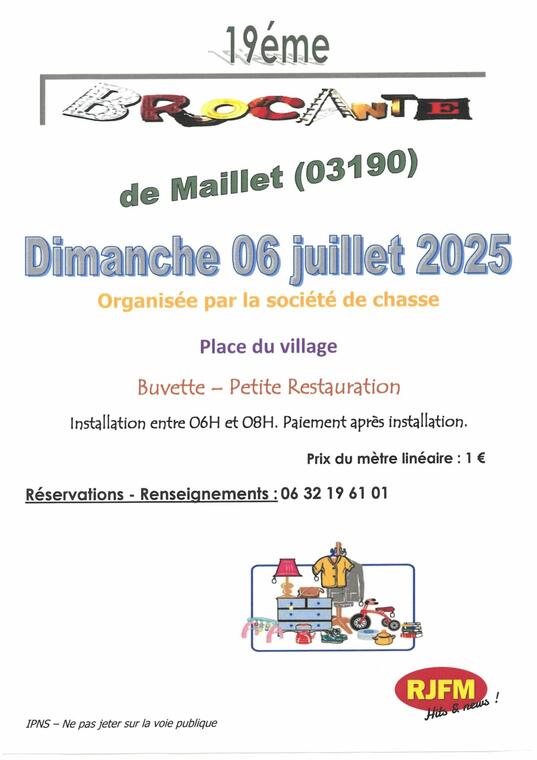 19ème brocante de Maillet_Haut-Bocage