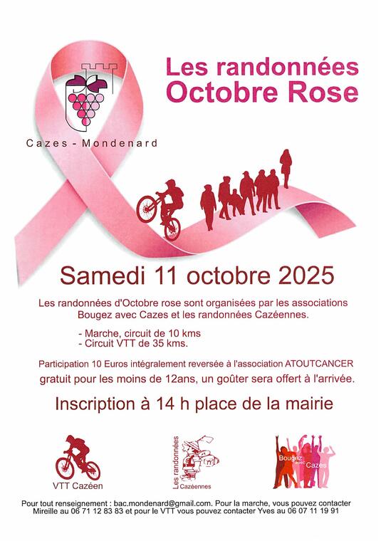 Les randonnées d'Octobre Rose_Cazes-Mondenard