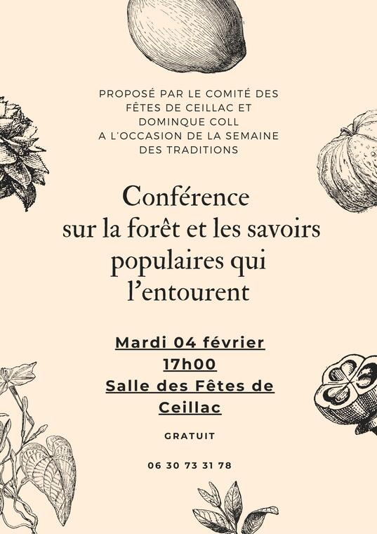 Conférence : La forêt et les savoirs populaires qui l'entourent_Ceillac