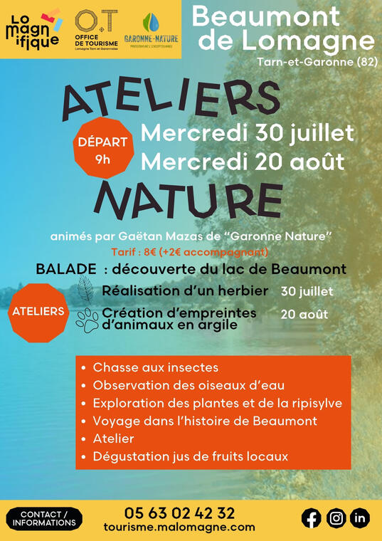 Balade  nature et atelier « cadre herbier »_Beaumont-de-Lomagne