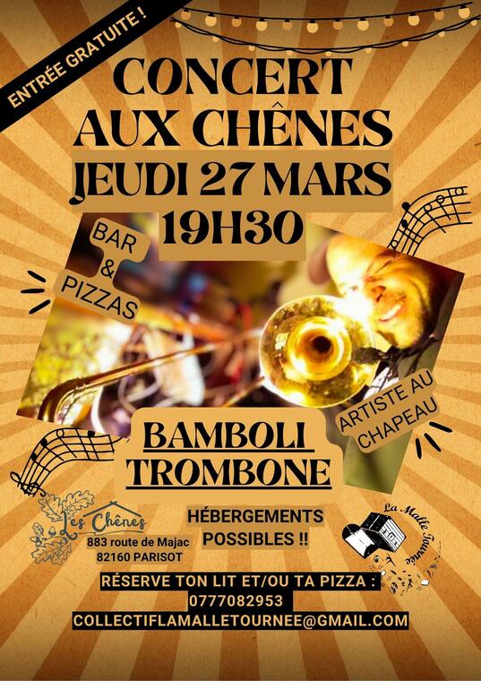 Concert BAMBOLI aux Chênes