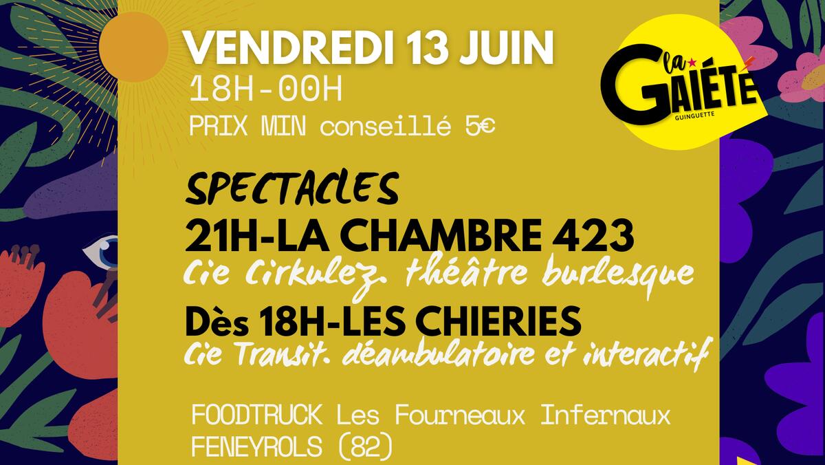 SPECTACLES à la Gaieté avec la chambre 423 [Cie Cirkulez] + TRANSIT [déambulatoire et interactif]