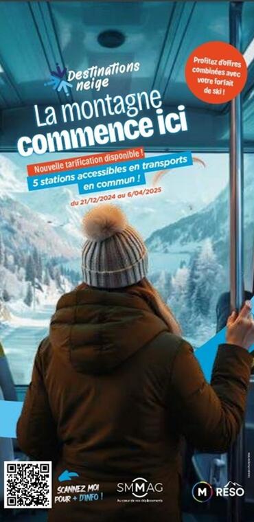 M RESO  - Allevard - Le Collet - Ligne N 97 Destination Neige du 21 décembre 2024 au 30 mars 2025