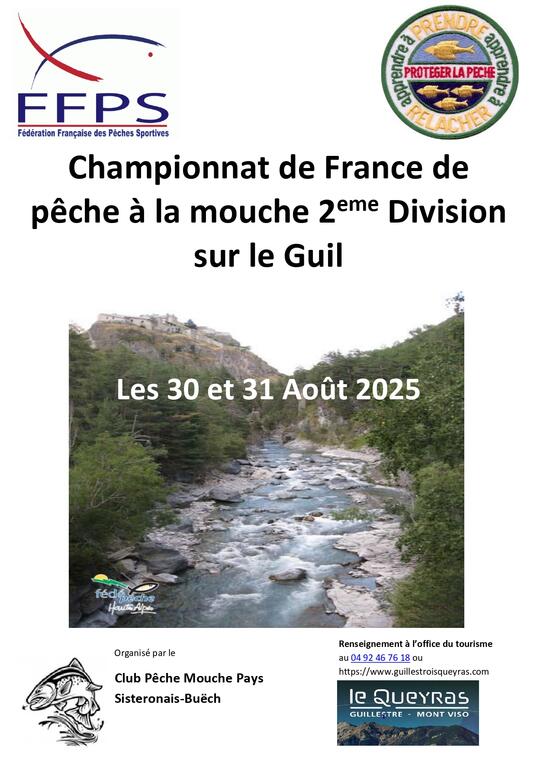 Championnat de France de pêche à la mouche 2eme Division sur le Guil_Aiguilles