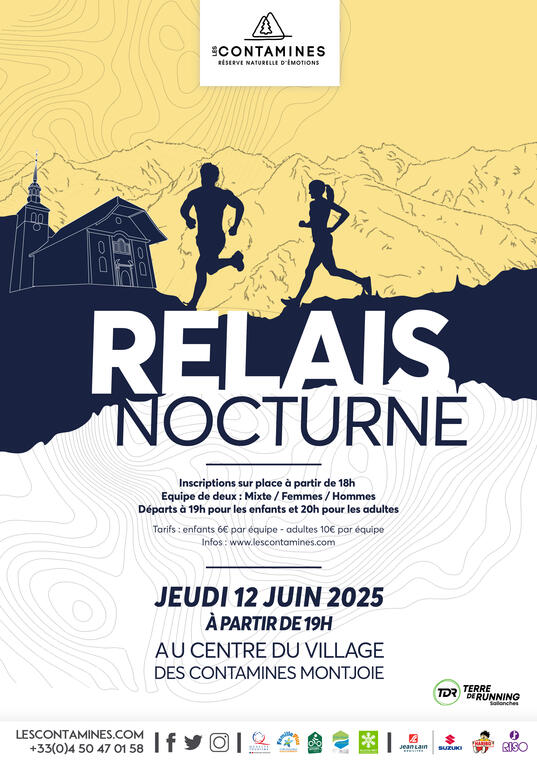 Affiche Relais Nocturne Les Contamines