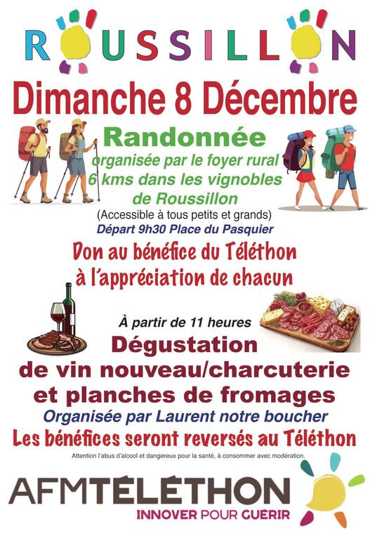 Rando téléthon_Roussillon