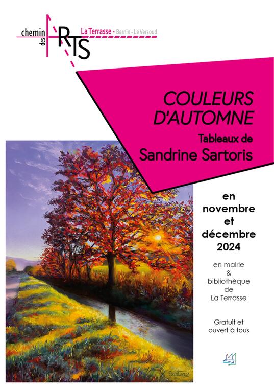 Exposition "Sandrine Sartois" à la bibliothèque municipale à La Terrasse