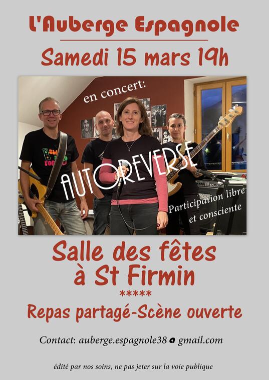 Concert AutoReverse à Saint-Firmin