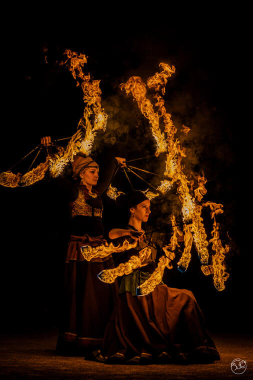 Spectacle enflammé - Asrar et chamallow grillés_Villard-de-Lans