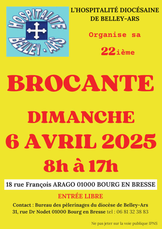 Affiche Brocante Belley Ars