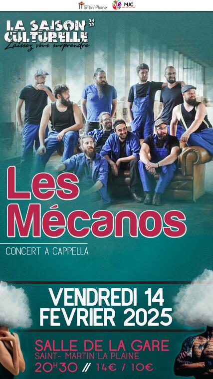 Spectacle les Mécanos - Saison culturelle Saint Martin la Plaine