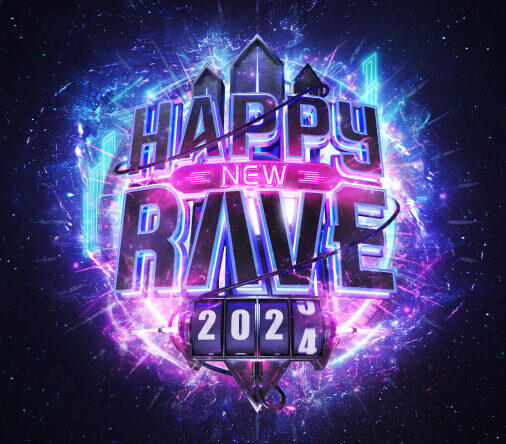 Affiche Happy New Rave 2024