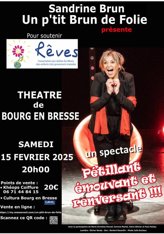 Sandrine Brun dans Un p'tit Brun de Folie_Bourg-en-Bresse