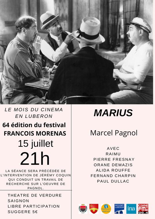 Festival François Morenas - Marius - Marcel Pagnol_Saignon