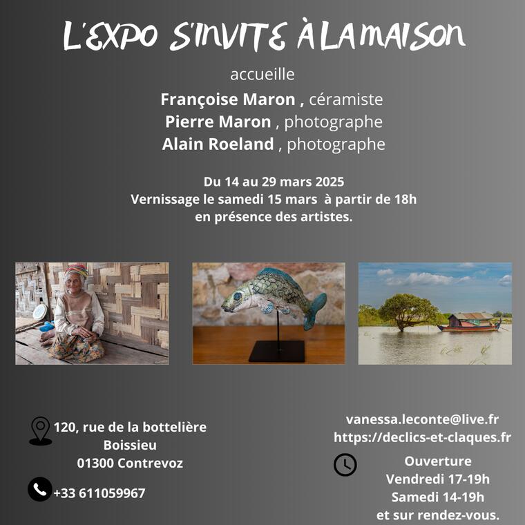 L'expo s'invite à la maison exposition photo du mois de mars_Contrevoz