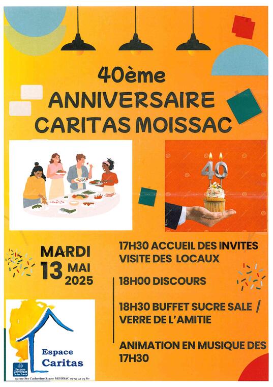 40eme anniversaire de l'ESPACE CARITAS_Moissac
