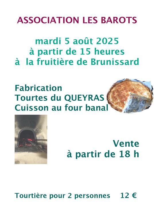 Vente de tourtes_Arvieux