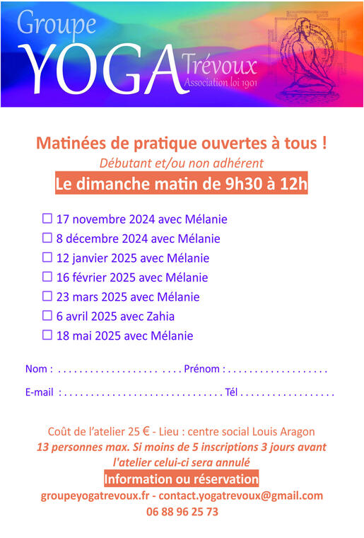 Ateliers saison 2024 2025