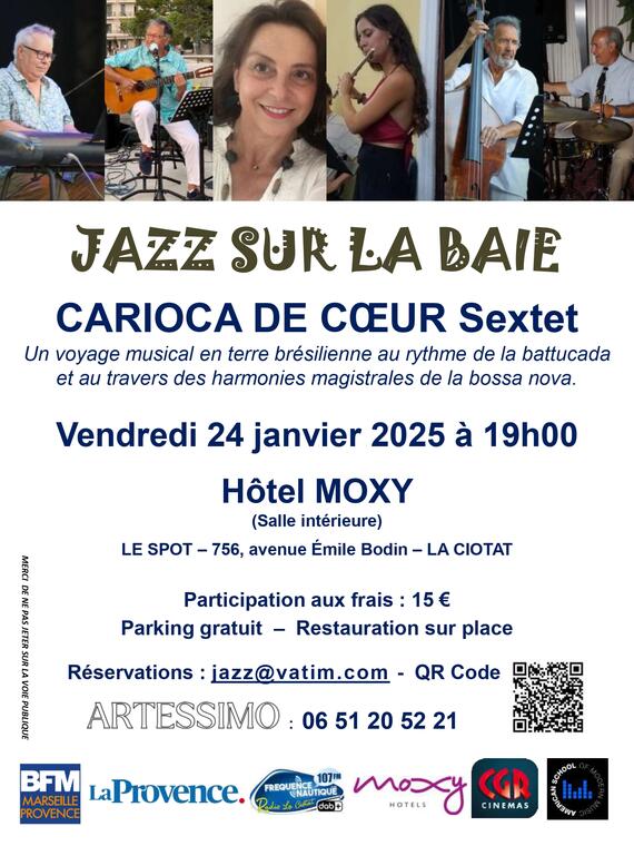 7ème Jazz sur la Baie - Concert Carioca De Cœur Sextet_La Ciotat