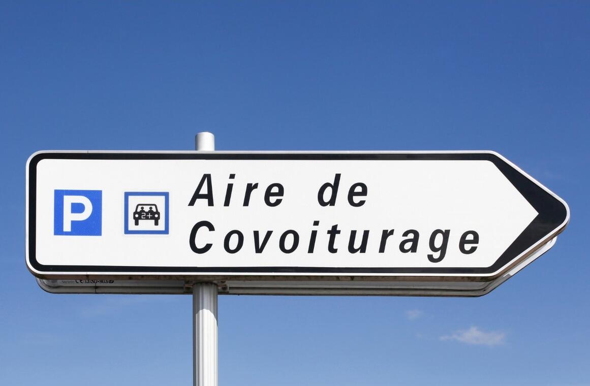 Panneau aire de covoiturage