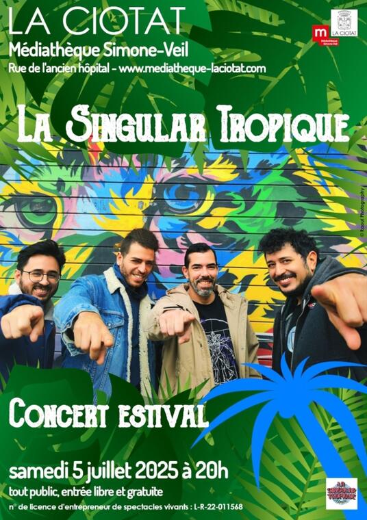 Concert estival La Singular Tropique_La Ciotat