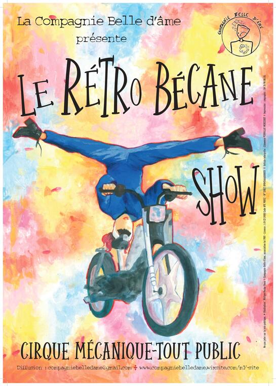 Spectacle pour enfants : "Rétro bécane show" de la Compagnie belle d'âme_Les Contamines-Montjoie