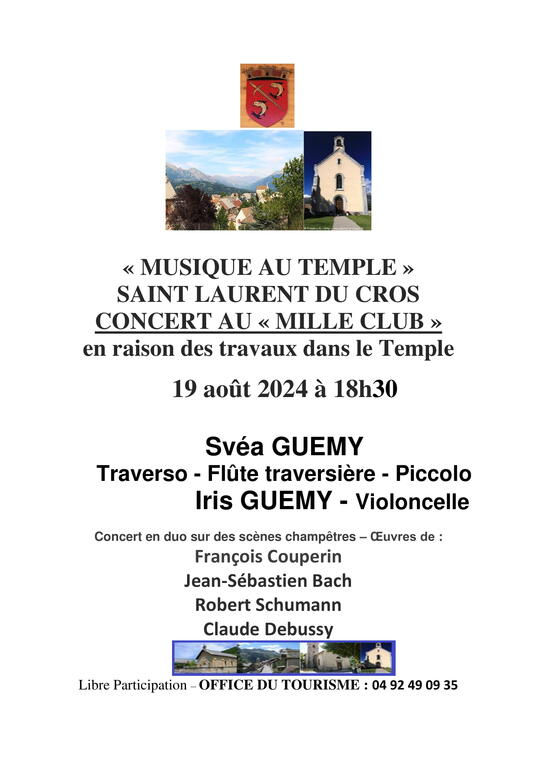 Musique au Temple 2024