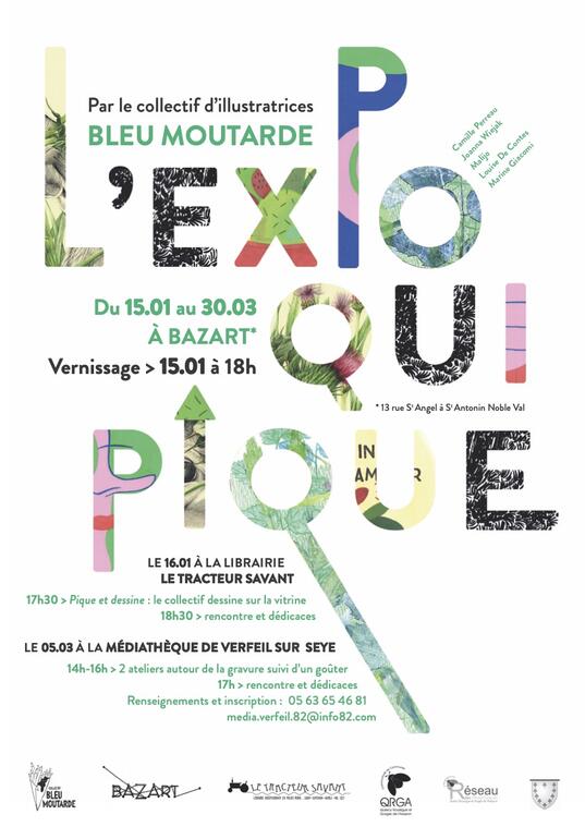 Expositions "L'Expo qui pique" et "Filature" au Bazart