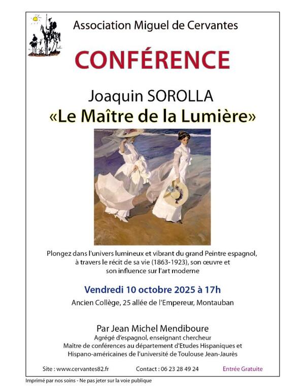Conférence Joaquin Sorolla