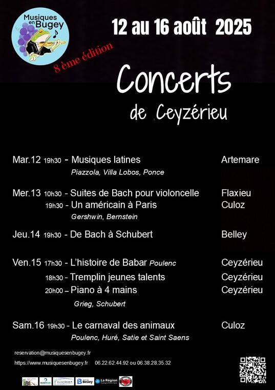Concert "de Bach à Schubert" - Musique en Bugey_Belley