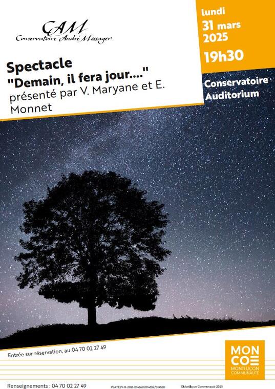 Lecture-concert : Demain il fera jour_Montluçon