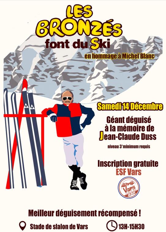 Géant des Bronzés font du Ski