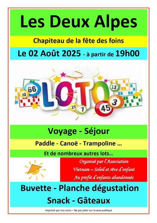 Loto - Fête des Foins_Les Deux Alpes