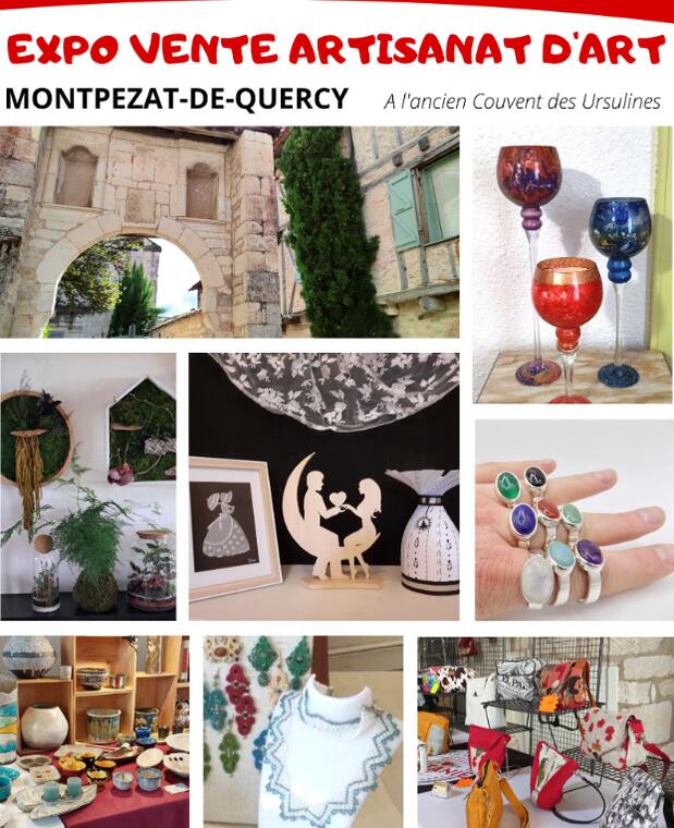 Expo vente d'artisanat d'art_Montpezat-de-Quercy