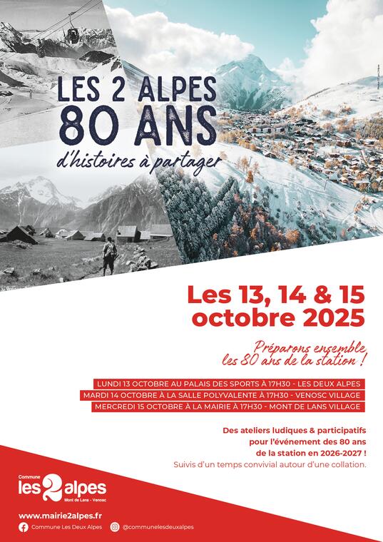 Les 2 Alpes, 80 ans d'histoires à partager_Les Deux Alpes