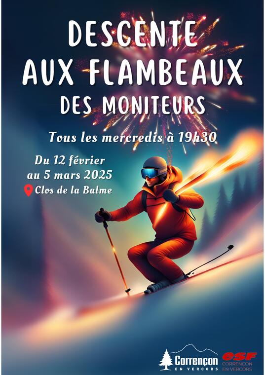 Affiche descente aux flambeaux