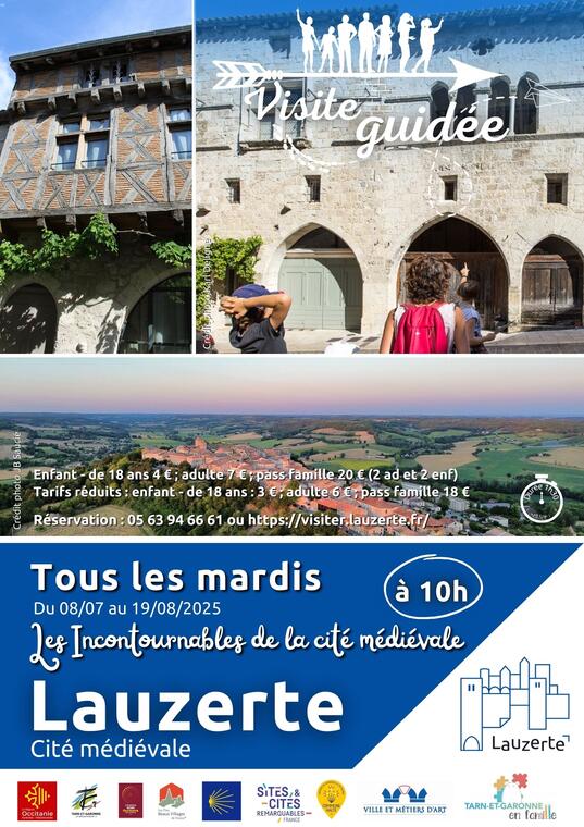 Visite guidée cité médiévale Lauzerte