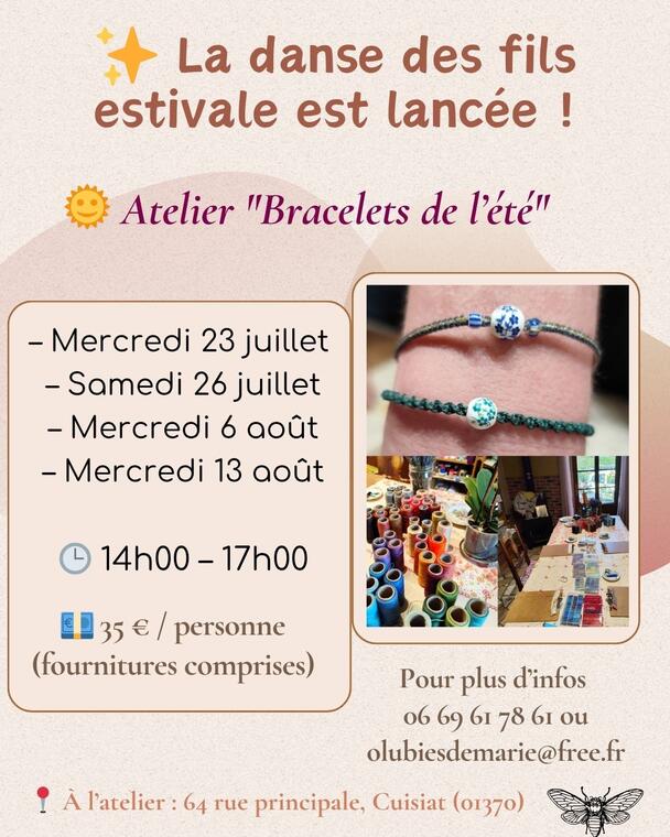 Ô Lubies de Marie - Atelier Bracelets de l'été_Cuisiat