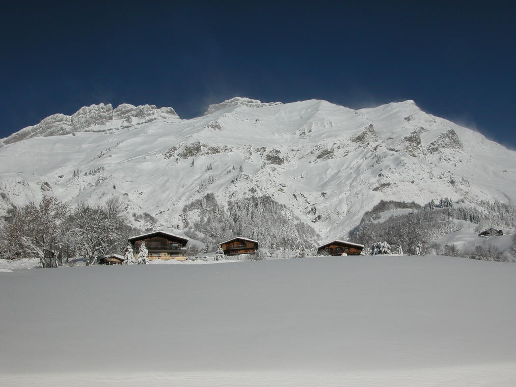 Paysage La Giettaz Hiver