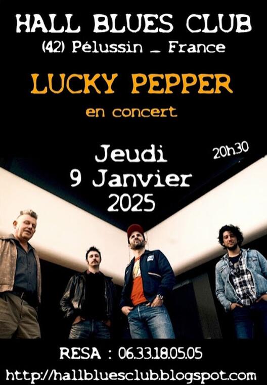 Concert "Lucky Pepper " - Hall Blues Club_Pélussin