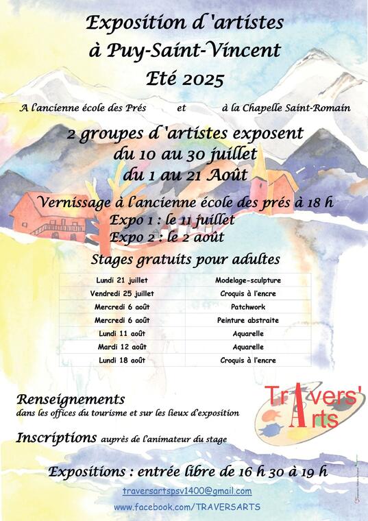 Stage Travers'Arts : peinture abstraite_Puy-Saint-Vincent