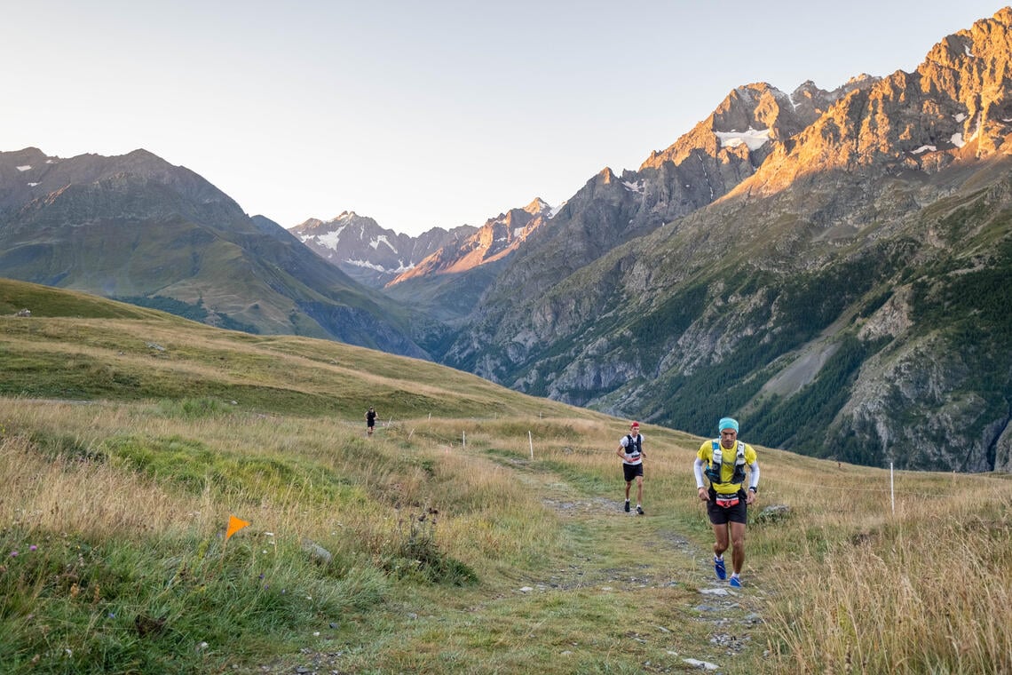 Coureurs au trail de la Meije