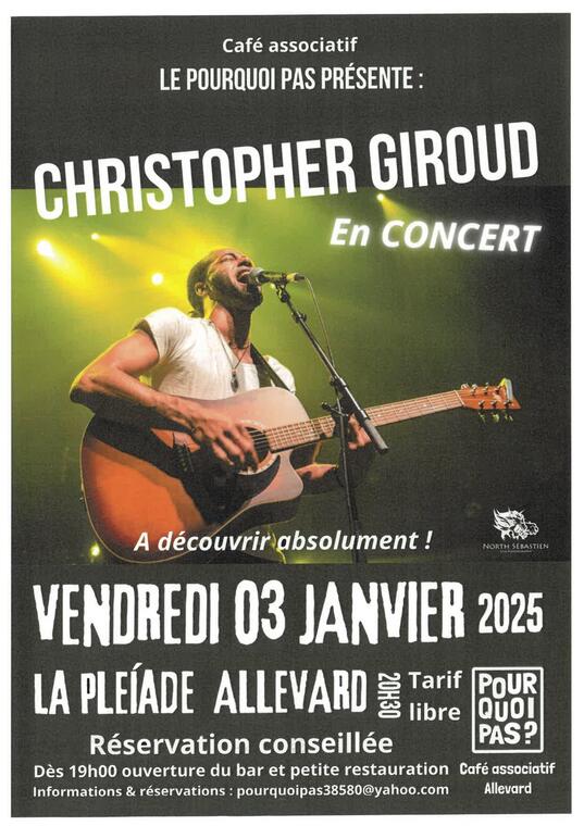 Christopher Giroud en concert_La Pléiade - Allevard