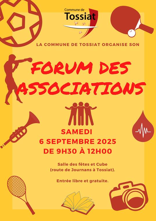 Affiche Forum des associations_Tossiat
