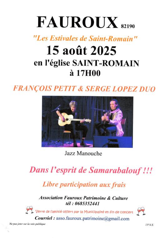 Duo : Serge Lopez & Francois Petit_Fauroux