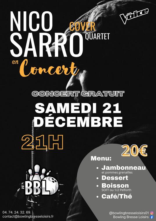 Concert Avec Nico SARRO