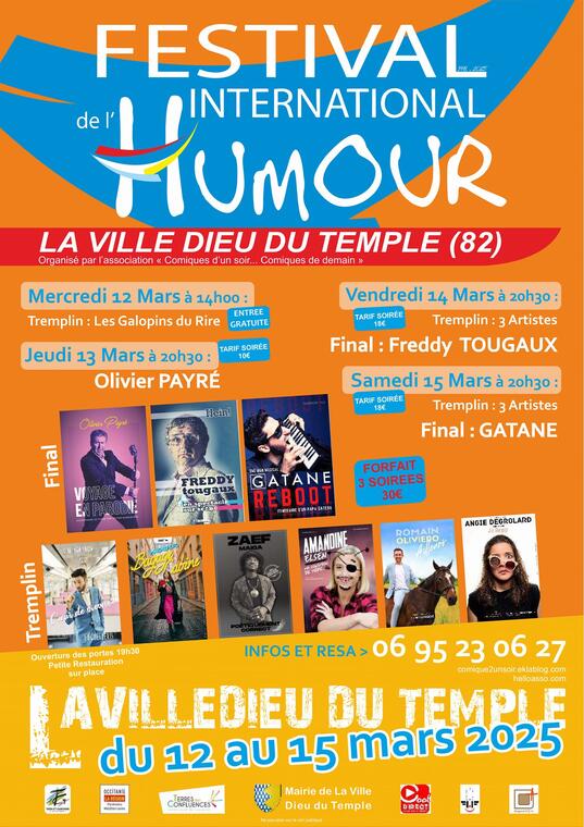 Festival de l'humour_La Ville-Dieu-du-Temple