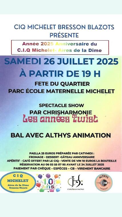 CIQ Michelet : Fête du Quartier_Salon-de-Provence